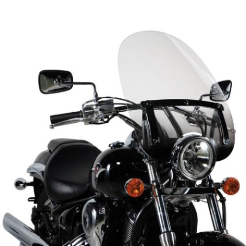 Parabrezza universale GIVI, versione alta e sfumata 54,9 x 46,8 cm (H x L) per moto Custom