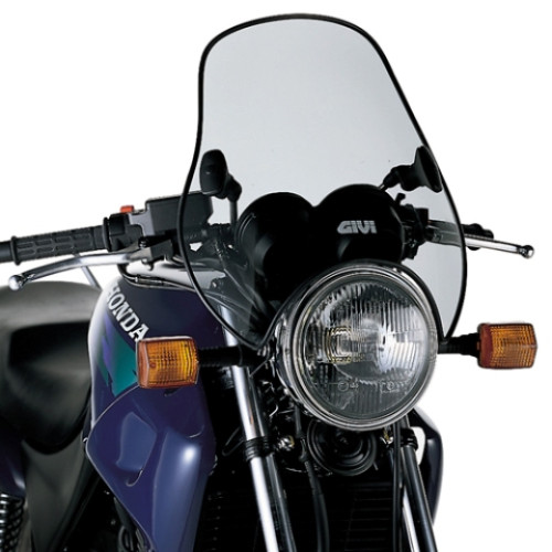 Parabrezza universale GIVI a 2 punti di fissaggio, fumé 37,7 x 44 cm (H x L)