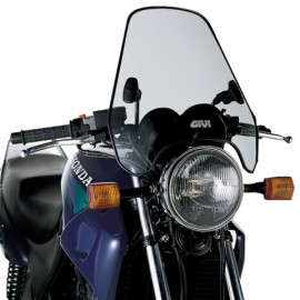 Parabrezza universale GIVI a 2 punti di fissaggio, fumé 37,9 x 44,5 cm (H x L)