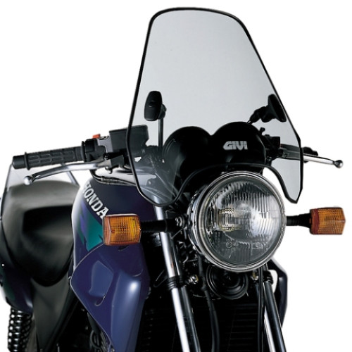 Parabrezza universale GIVI a 2 punti di fissaggio, fumé 37,9 x 44,5 cm (H x L)