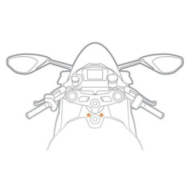 PORTACELLULARE Attacco cellulare per blocchetto chiave compatibile con Ducati Panigale 899, 959, V2, 119, 1299, V4