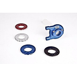 Comando Gas Rapido Robby Moto ricavato dal pieno in Ergal completo di 4 Ghiere Diametro 22mm