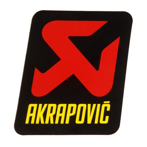 Adesivo resistente al calore con logo AKRAPOVIC - 70 x 75 mm