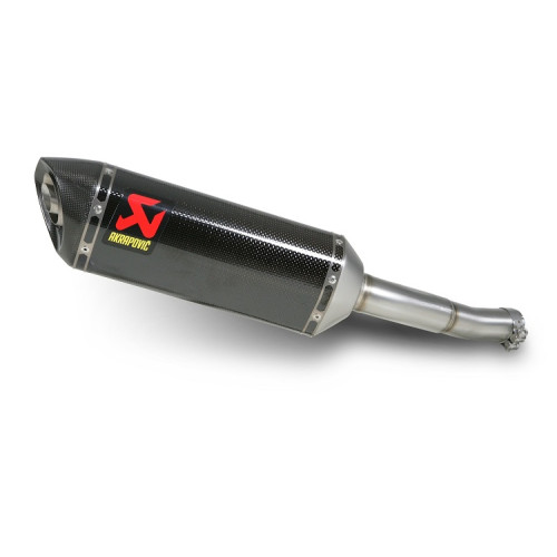 Terminale di scarico Akrapovic SPLIT-ON Esagonale  Carbonio con DB-Killer NON Omologato HONDA CBR 250 R (2011/2012>)