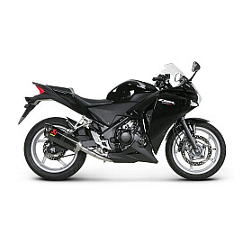 Terminale di scarico Akrapovic SPLIT-ON Esagonale  Carbonio con DB-Killer NON Omologato HONDA CBR 250 R (2011/2012>)