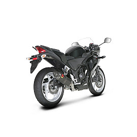 Terminale di scarico Akrapovic SPLIT-ON Esagonale  Carbonio con DB-Killer NON Omologato HONDA CBR 250 R (2011/2012>)