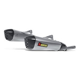 Terminale di scarico Akrapovic Slip-On Line (Titanium) fodero in titanio fondello in carbonio. Omologato Euro 4 per BMW K1600 GT/GTL (2017>)
