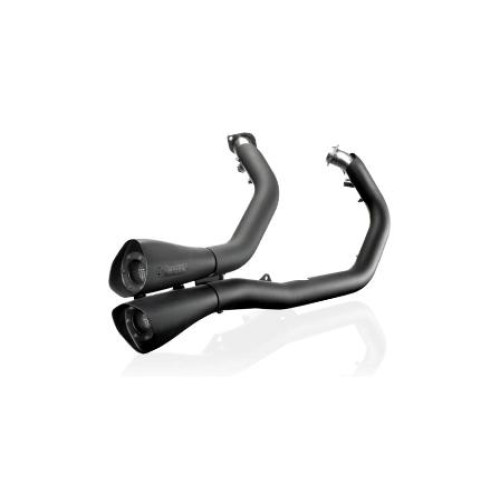 FUORI CATALOGO - Scarico Completo AKRAPOVIC Non Omologato Nero per HARLEY DAVIDSON SPORTSTER XL 1200 - XL 883 (2014-2015)