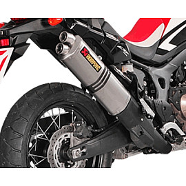 Terminale di scarico AKRAPOVIC Slip-on (TITANIO) OMOLOGATO per CRF1000L Africa Twin (2016>)