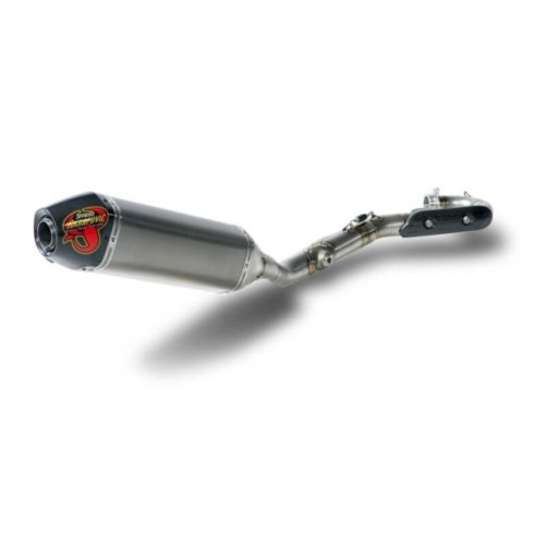Scarico completo AKRAPOVIC Linea Racing (TITANIO) fondello in termoplastica Non Omologato per CROSS SUZUKI RM-Z 250 (2007)