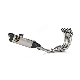 TERMINALE DI SCARICO COMPLETO AKRAPOVIC RACING (acciaio) NON OMOLOGATO collettori in inox silenziatore in  titanio con fondello in carbonio per BMW S 1000 RR (2019-2021>) -S 1000 R (2021>)
