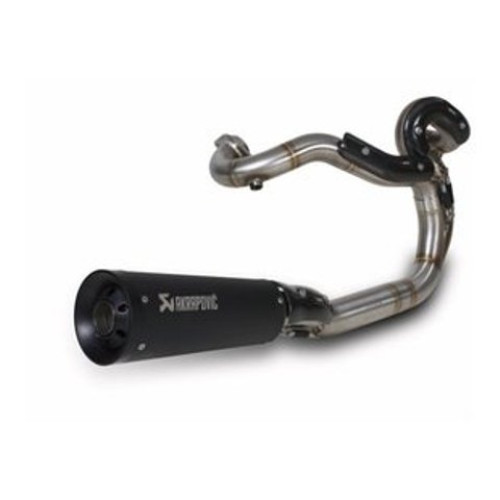 Terminali di Scarico Akrapovic Open Line (NERO) completo racing Non Omologati Cromati per HARLEY DAVIDSON V-ROAD