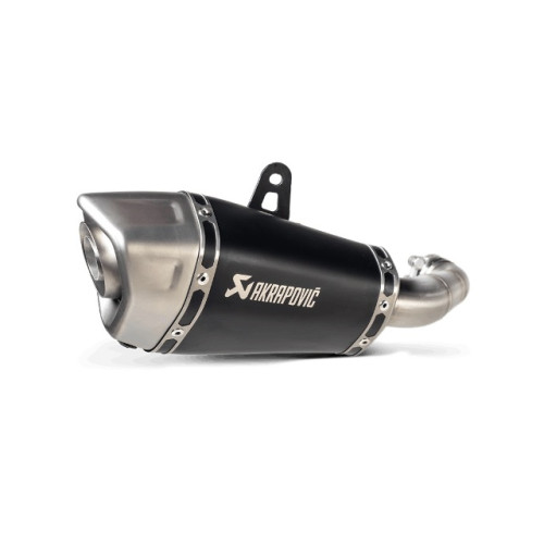 TERMINALE DI SCARICO SLIP-ON (titanio) NON OMOLOGATO fodero nero per HONDA MSX 125 GROM (2021)