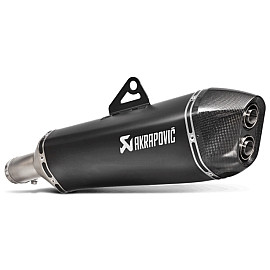 Silenziatore di scarico Omologato nero Linea Slip-on (Titanio / nero) per BMW F 800 GS (2017) - F 700 GS (2017) - F 800 GS ADVENTURE (2017)
