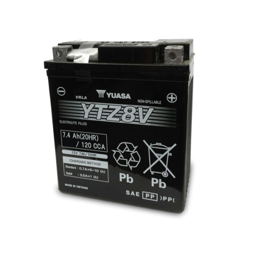 Batteria Yuasa YTZ8V Dimmensioni 12V - 7 Ah - 113x70x105 mm