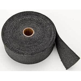 BENDA FASCIA IN FIBRA DI VETRO NERA SCARICHI MARMITTE Altezza 50mm Spessore 2mm Lunghezza 15m