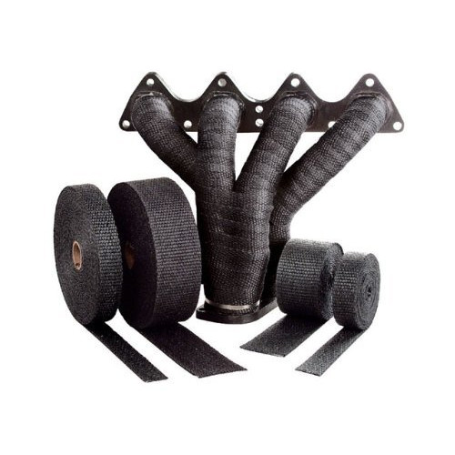 BENDA FASCIA IN FIBRA DI VETRO NERA SCARICHI MARMITTE Altezza 50mm Spessore 2mm Lunghezza 15m