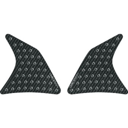 Adesivo antiscivolo protezione serbatoio resinata effetto Carbonio - Misure: 140 x 140 mm -