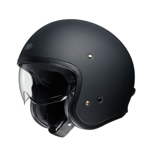Casco JET J.O MATT BLACK COLORE OPACO