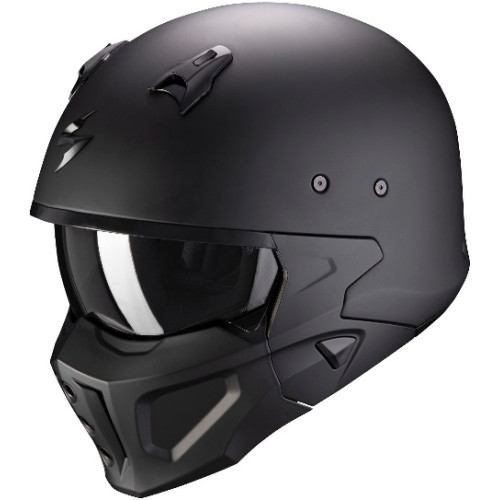 CASCO MOTO SCORPION COVERT-X SOLID MATT BLACK