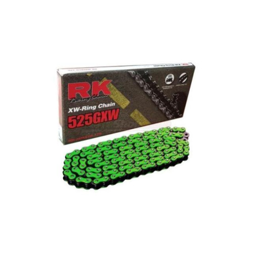 CATENA RK 525GXW 120 MAGLIE CLF COLORE VERDE CON XW-RING