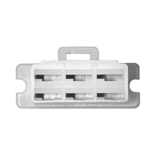 CONNETTORE RETTANGOLARE MASCHIO 6 FASTON FEMMINA