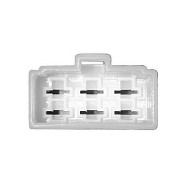 CONNETTORE RETTANGOLARE FEMMINA  6 FASTON MASCHI