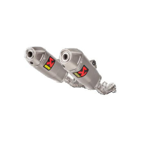 TERMINALI DI SCARICO IN TITANIO NON OMOLOGATI AKRAPOVIC Slip-On Line (Titanium) per HONDA CRF 450 R (2017>)