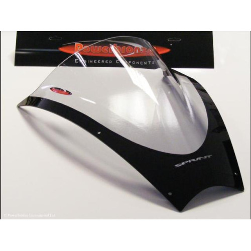 Vetri Airflow (Double Bubble) TRASPARENTE POWERBRONZE per TRIUMPH SPRINT ST 05-10 **6 HOLES**