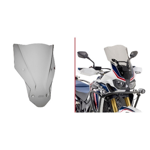Cupolino specifico fumé 47,5 x 35 cm (H x L) GIVI per HONDA CRF 1000 L AFRICA TWIN (2016)