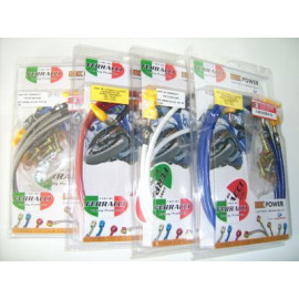 kit tubi freno areonautici GOODRIDGE  in treccia  ACCIAIO/ ACCIAIO anteriore+posteriore  HONDA CBR 600 RR 2005-2006