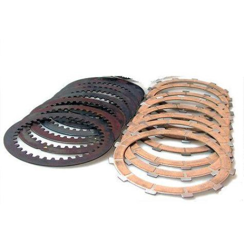 SERIE KIT DISCHI FRIZIONE CONDUTTORI RACING SINTERIZZATI + CONDOTTI NEWFREN PER SUZUKI RM 125 (88/91)
