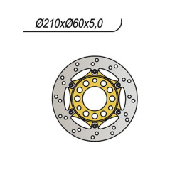 Disco freno POSTERIORE NG per SUZUKI BURGMAN 400 (2003-2006)