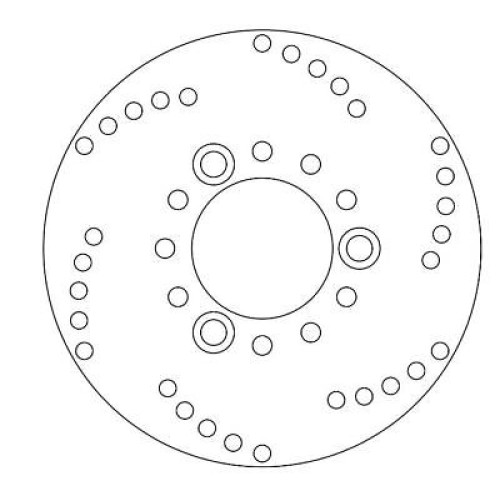 Disco Freno Posteriore FERODO PER  YAMAHA R X-MAX 125-250 (2011-2014>)