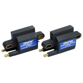 Kit Bobine DYNA MINI SERIES (nere) scintilla singola - DOPPIA USCITA - interasse fissaggio da 75mm a 90mm