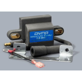 Bobina DYNA MINI SERIES (nere) scintilla singola - DOPPIA USCITA - interasse fissaggio da 75mm a 90mm