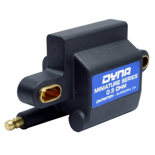 Bobina DYNA MINI SERIES (nera) scintilla singola - SINGOLA USCITA - interasse fissaggio da 75mm a 90mm