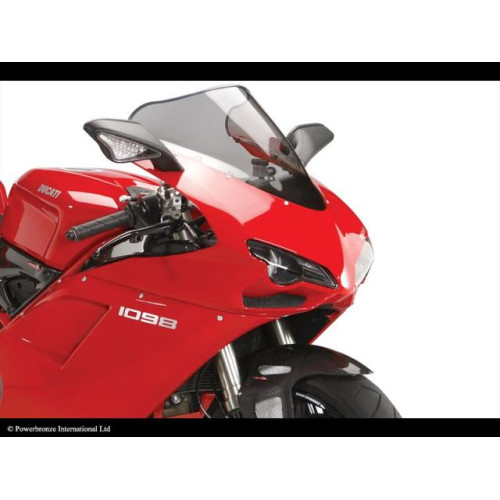 Vetri Airflow (Double Bubble) TRASPARENTE POWERBRONZE per DUCATI 1098/848/1198 09-13 (NO GRAPHIC)