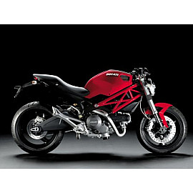 Parafango Posteriore con copricatena in Carbonio Opaco per DUCATI MONSTER 696 (2008-2014)