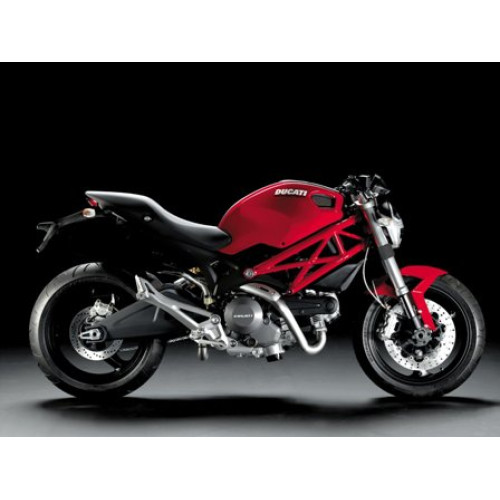 Parafango Posteriore con copricatena in Carbonio Opaco per DUCATI MONSTER 696 (2008-2014)