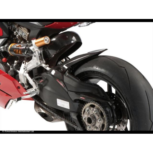 Parafango Posteriore  Colore CARBONIO - RETINA ARGENTO per DUCATI 1199 PANIGALE (12-13)