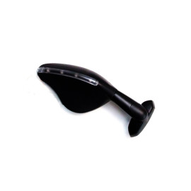 Specchio Retrovisore Universale Omologato Destro FAR per Moto Carenate con Freccia LED Integrata Asta Nera Calotta Nera