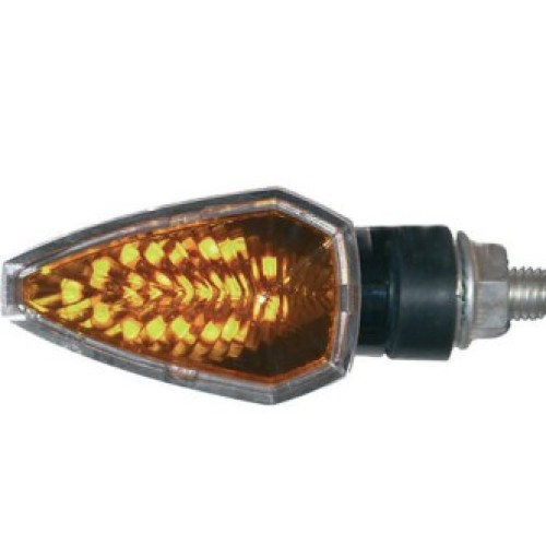 Coppia di Frecce Omologati FAR serie INNOVATIVE STYLE con led - colore carbonio attacco corto 15mm -