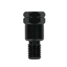 ADATTATORE UNIVERSALE NERO PER  SPECCHIO PASSO SUPERIORE 10x1,25 DESTRO - PASSO INFERIORE M. 8 DESTRO