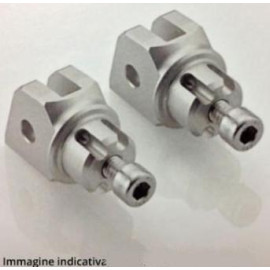 Poggiapiedi passeggero Adattatore per pedana originale (coppia) per SUZUKI GSX-S 1000 (2015)
