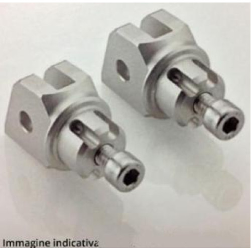 Poggiapiedi passeggero Adattatore per pedana originale (coppia) per SUZUKI GSX-S 1000 (2015)