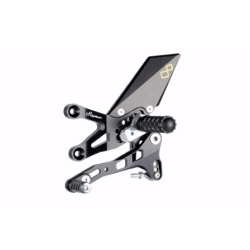 PEDANE REGOLABILI CAMBIO DIRITTO CON POGGIAPIEDE FISSO APRILIA RSV4 R/FACTORY/APRC ,TUONO V4