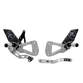 PEDANE R VERSION SILVER CAMBIO NORMALE E ROVESCIATO per SUZUKI GSX-R 1000 (2017>)