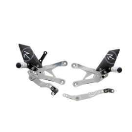 PEDANE R VERSION SILVER CAMBIO NORMALE E ROVESCIATO per YAMAHA  R1 / R1M (2015-2018)
