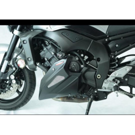 Puntale Motore in ABS POWERBRONZE Colore Nero con Griglia Argento per YAMAHA FZ1 1000 N / S FAZER / ABS (2006/2015)